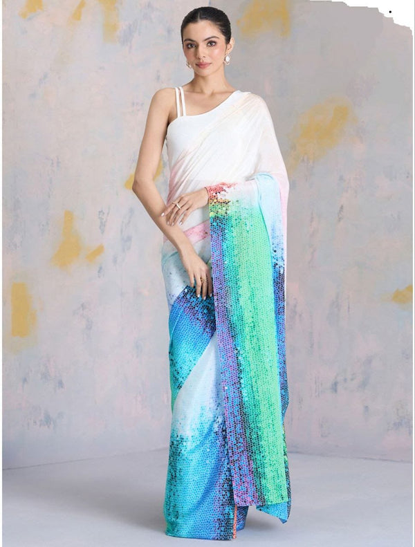 Digital print saree