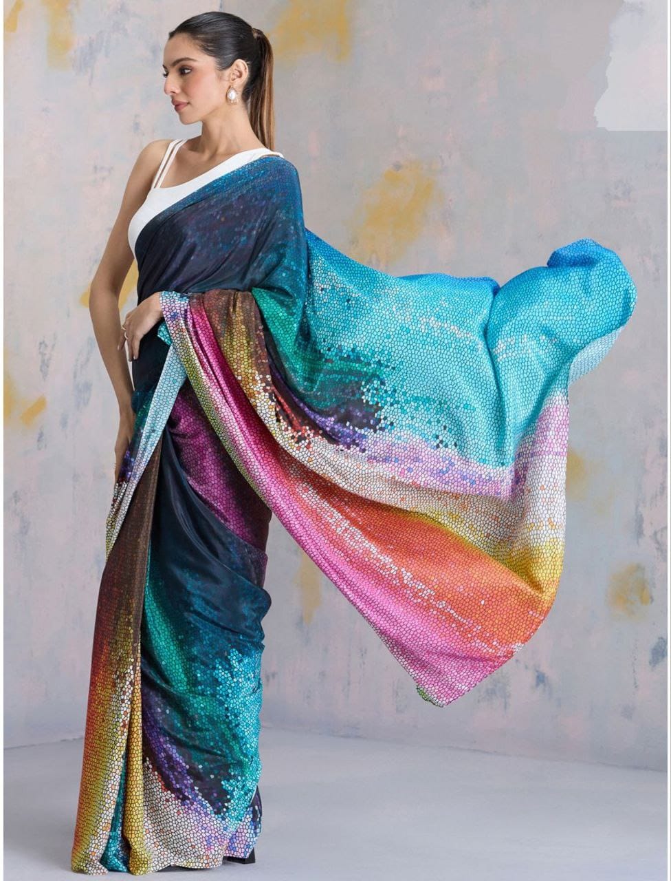Digital Print Saree