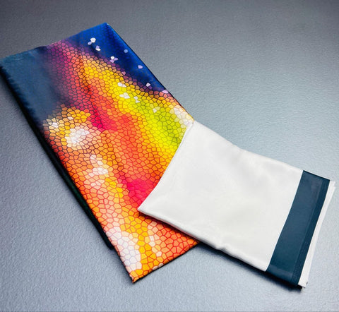 Vibrant Digital Mosaic Saree