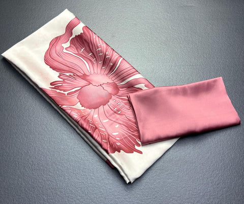 Pink Bloom Satin Saree