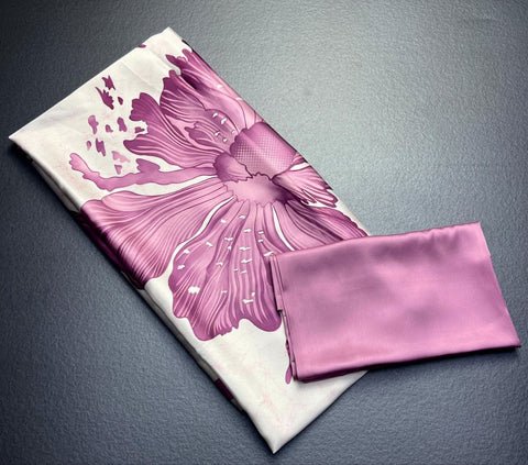 Mauve Blossom Silk Saree