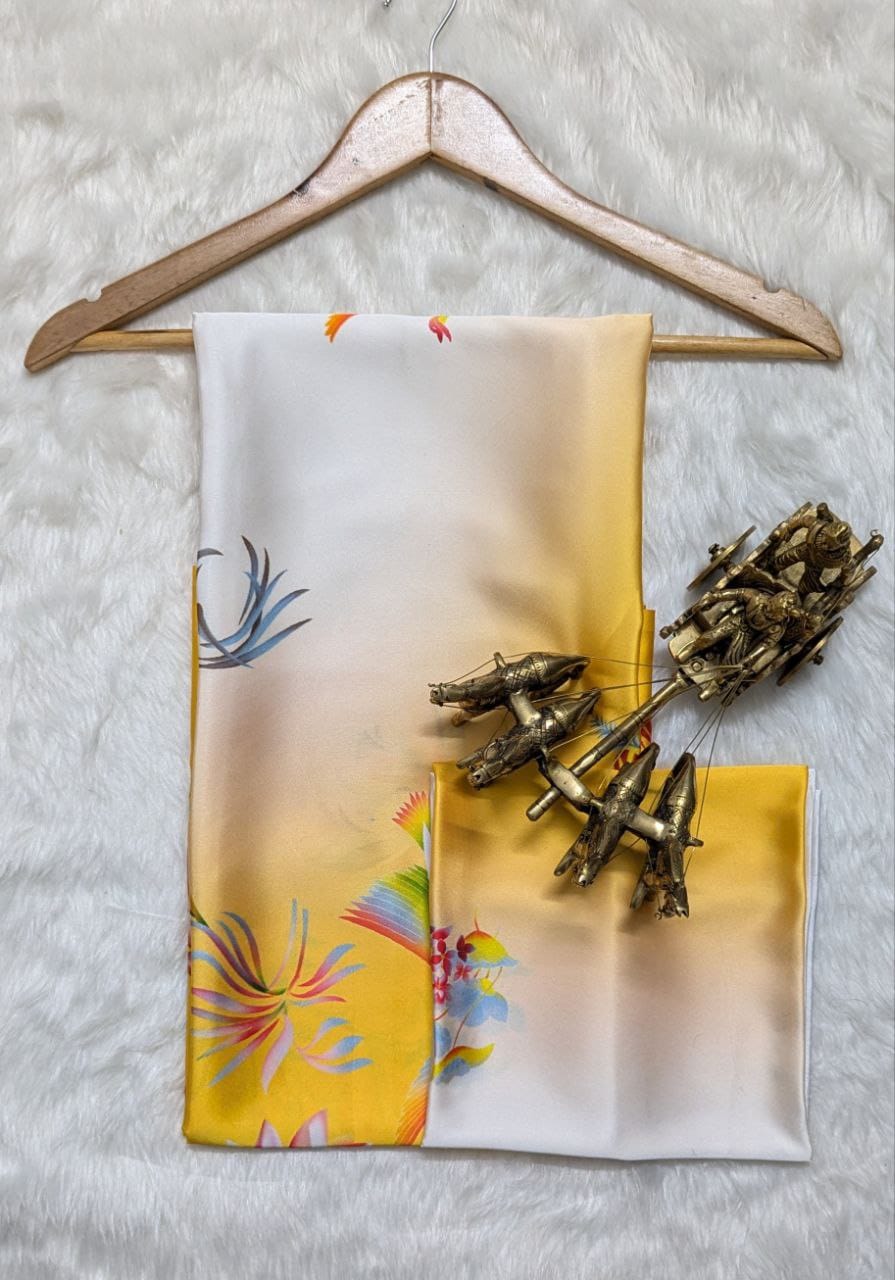 Modal Satin Silk Saree | Soft Luxury Party Wear Saree for Women