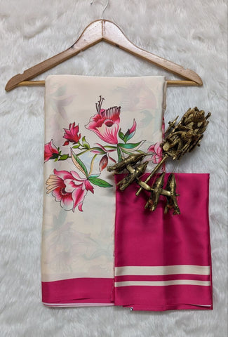Modal Satin Silk Saree | Soft Luxury Party Wear Saree for Women