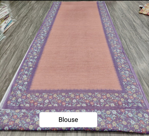 Premium Linen Cotton Saree with Elegant  Border | Soft Lightweight Summer Saree | Party & Daily Wear