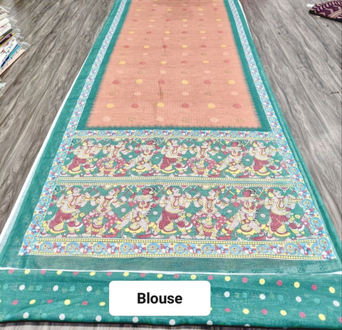 Premium Linen Cotton Saree with Elegant  Border | Soft Lightweight Summer Saree | Party & Daily Wear
